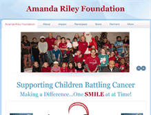 Tablet Screenshot of amandarileyfoundation.org